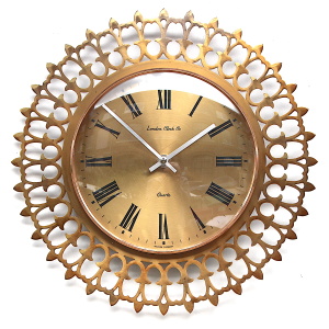 Sunburst Style Vintage London Wall Clock