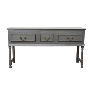 Grey Painted Pine Dresser Base or Sideboard
