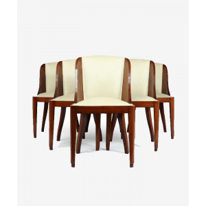 6 Art Deco Dining Chairs
