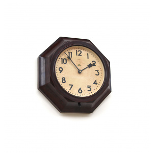 Rare Genalex Bakelite Office/School Clock, 1940s