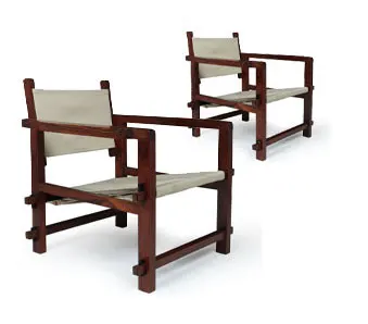 Rosewood Sling Chairs